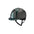 KEP Opaque black crown carbon, Green shiny visor + 3 inserts green