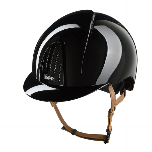 KEP Smart Nova Metal Glänzend Schwarz - Beige Beriemung