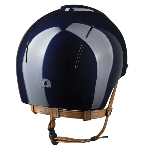 KEP Smart Nova Metal Glänzend Blau - Beige Beriemung - Glitzer Silber
