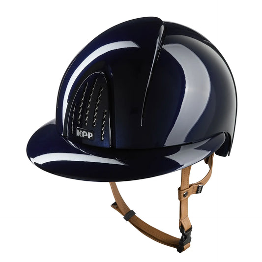 KEP Smart Nova Metal Glänzend Blau - Beige Beriemung - Polo Visier