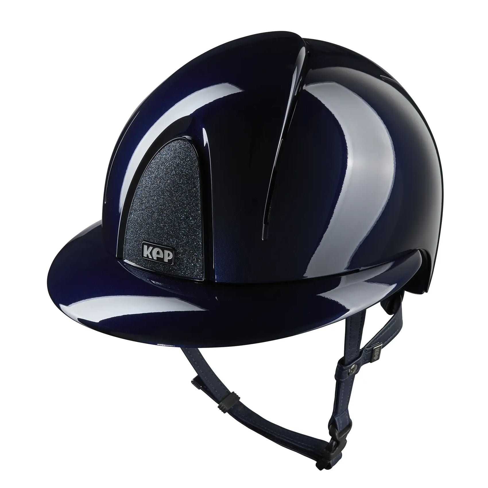 KEP Smart Nova Metal Glänzend Blau - Polo Visier - Glitzer Blau