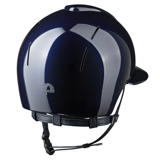 KEP Smart Nova Textile Blau - Polo Visier - Glitzer Silber