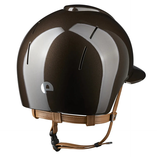 KEP Smart Nova Metal Glänzend Braun - Beige Beriemung - Polo Visier