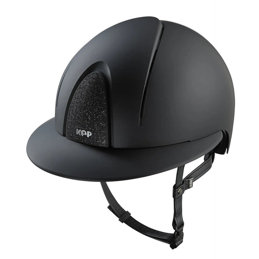 KEP Smart Nova Textile Schwarz - Polo Visier - Glitzer Schwarz