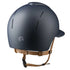 KEP Smart Nova Textile Blau - Beige Beriemung - Polo Visier - Glitzer Silber