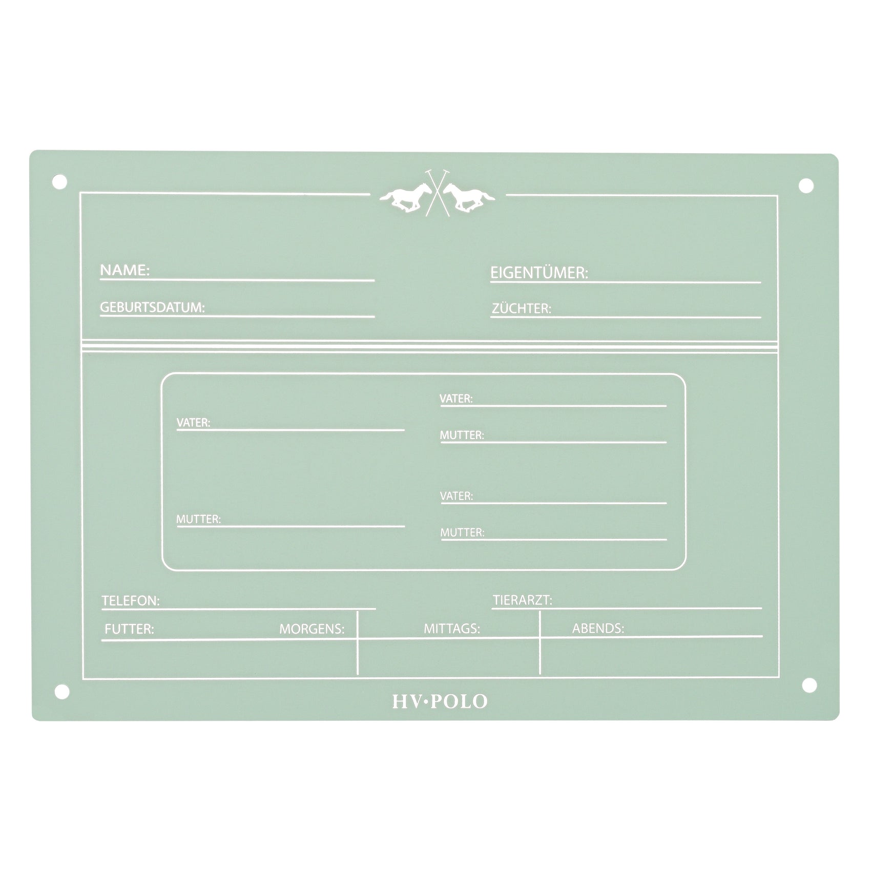 Boxenschild German HVPPolo