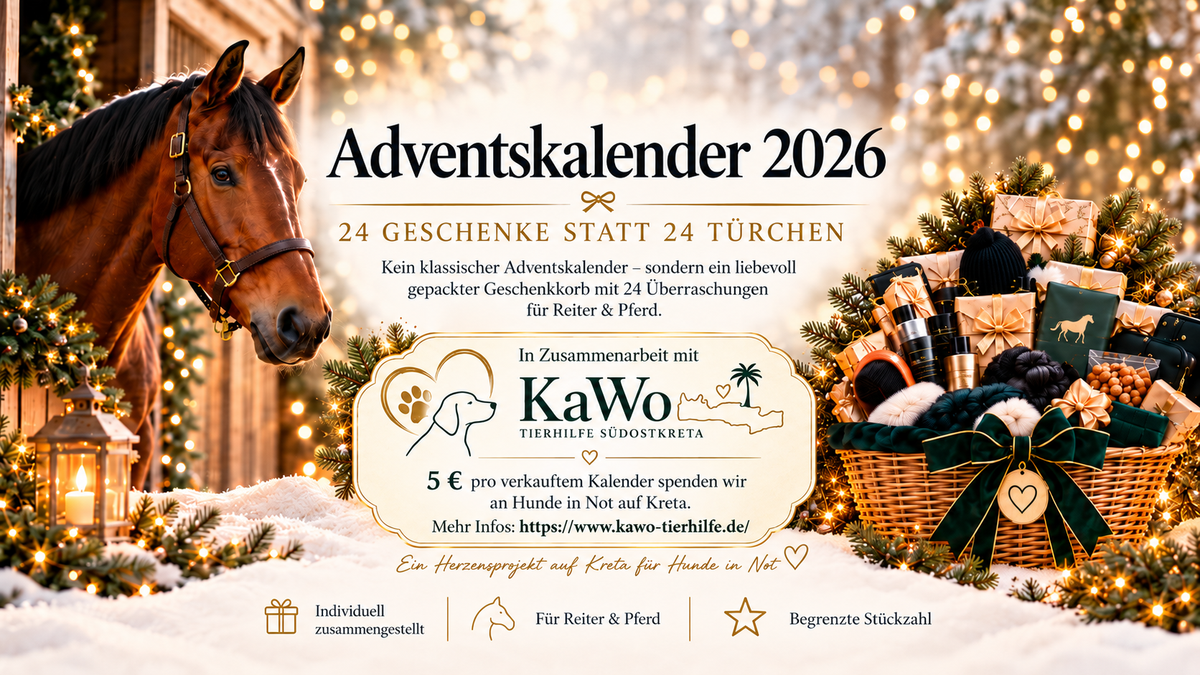 Adventskalender 2026 mit KaWo Tierhilfe Südostkreta – 5 Euro Spende je Kalender