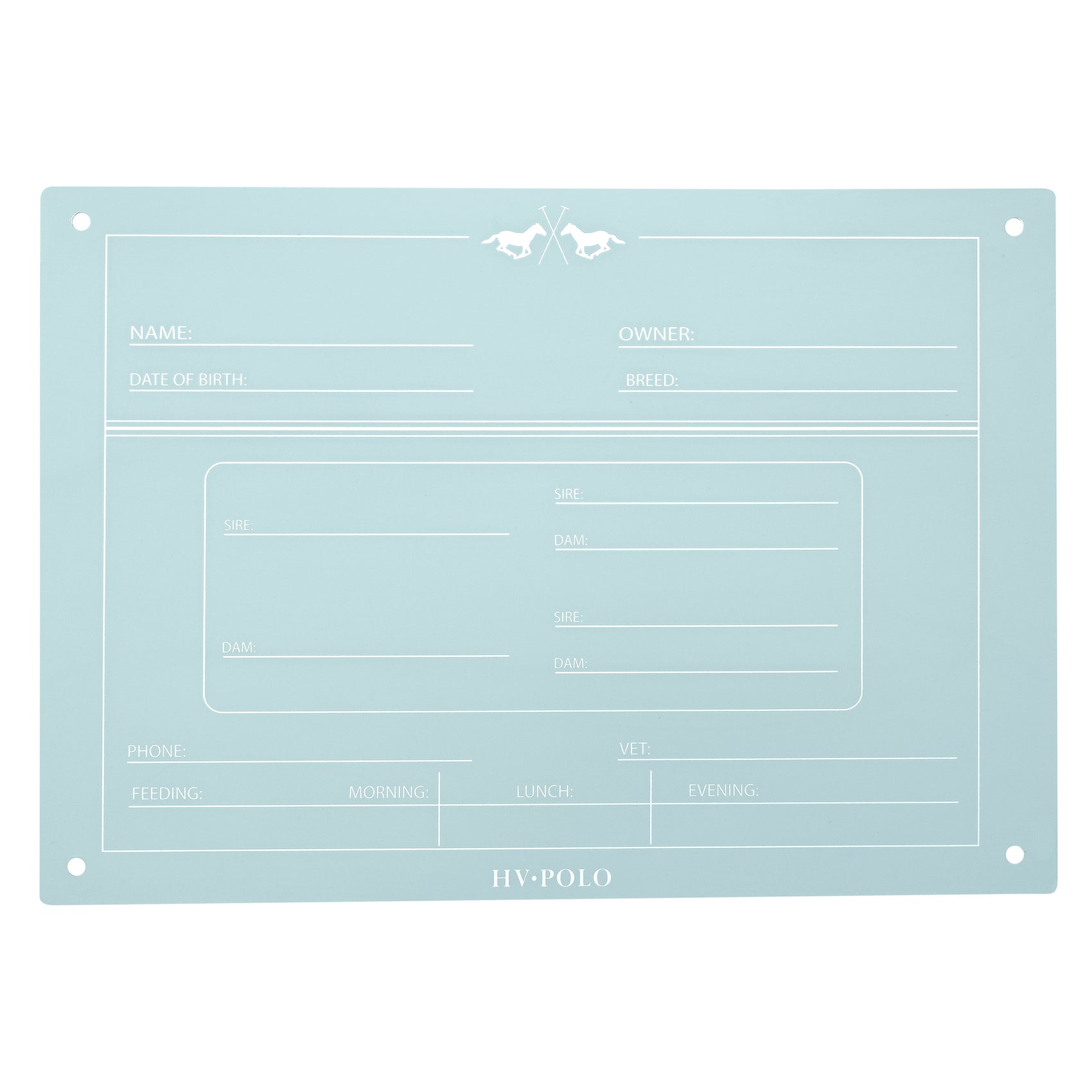 Boxenschild English HVPPolo