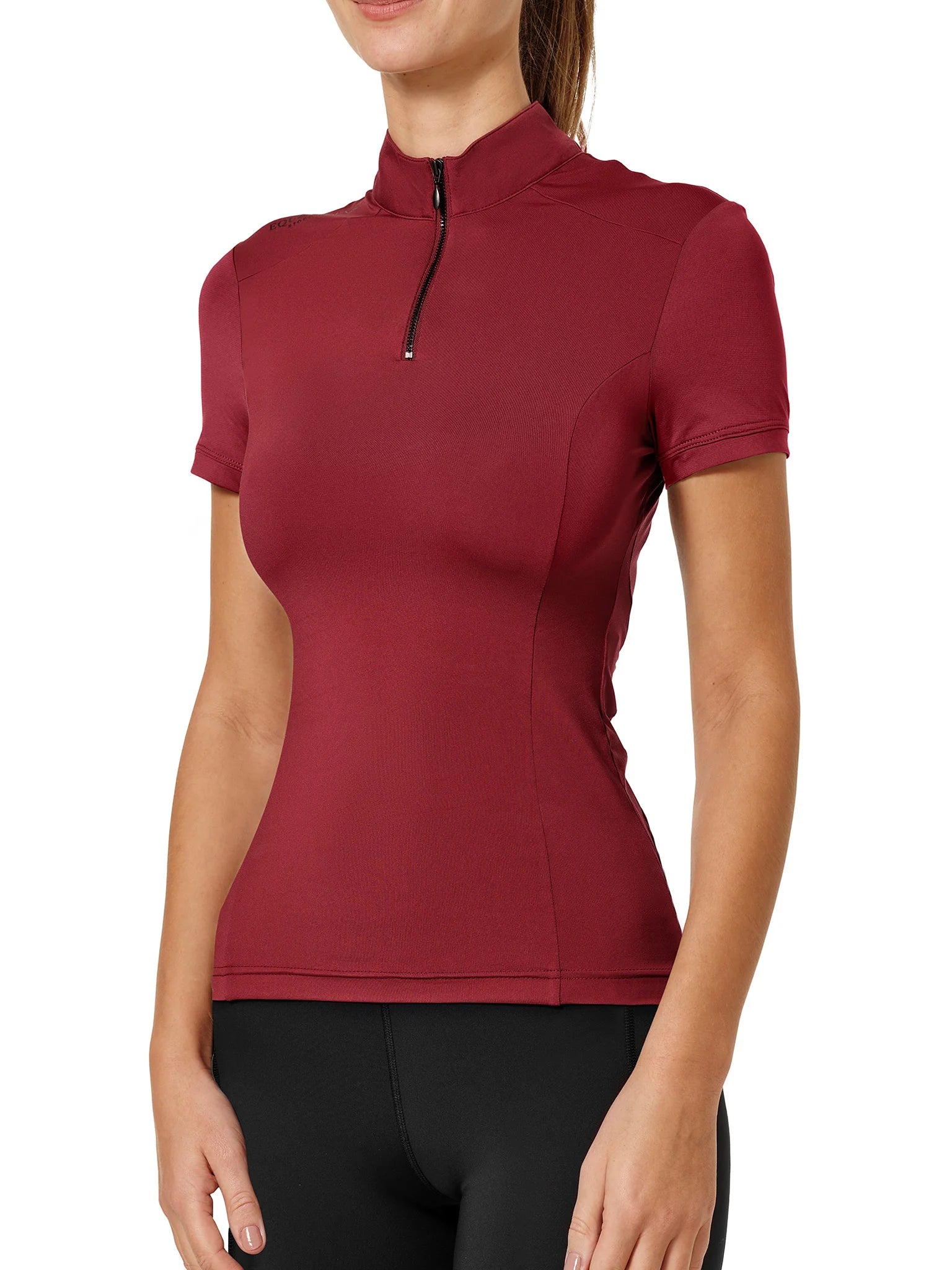 UV Protection Top Kurzärmlig Bordeaux