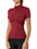 UV Protection Top Kurzärmlig Bordeaux