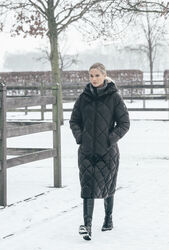 PIKEUR QUILTDIAMOND COAT Mantel mit Kapuze