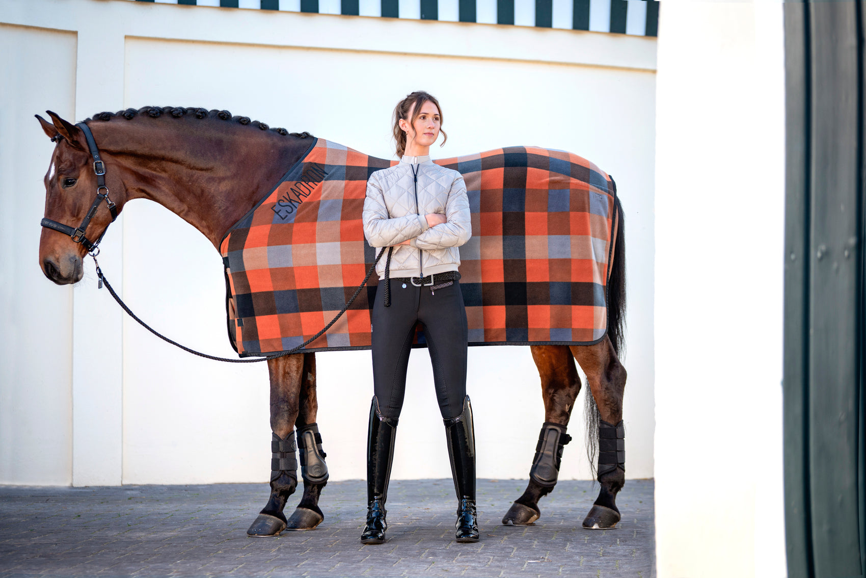 Eskadron Platinum 2026 Abschwitzdecke FLEECE CHECK