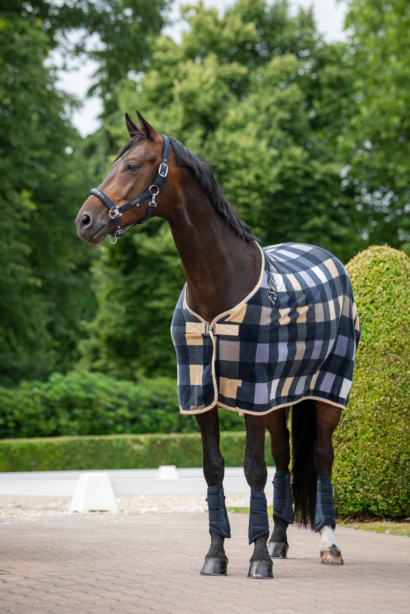 Eskadron FLEECE CHECK Abschwitzdecke