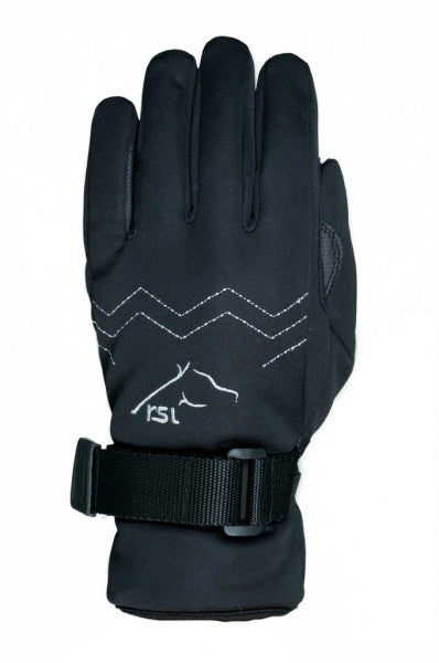 ESPOO Winter Reithandschuhe aus wasserabweisenden Windex Softshell, mit Albarin Unterhand und Klettverschlussriegel, gefüttert