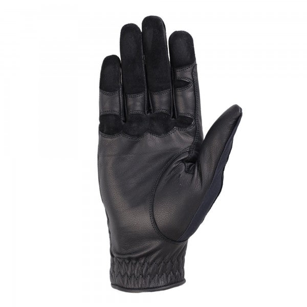 CHICAGO Reithandschuhe aus Ziegen-Nappa Leder, Mesh-Einsätze, Klettverschluss