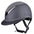 Reithelm "Comfort Sparkle", matte ABS-Außenschale mit grauem Glitzer und Chrom-Detail, stufenlos verstellbar, EN1384:2023