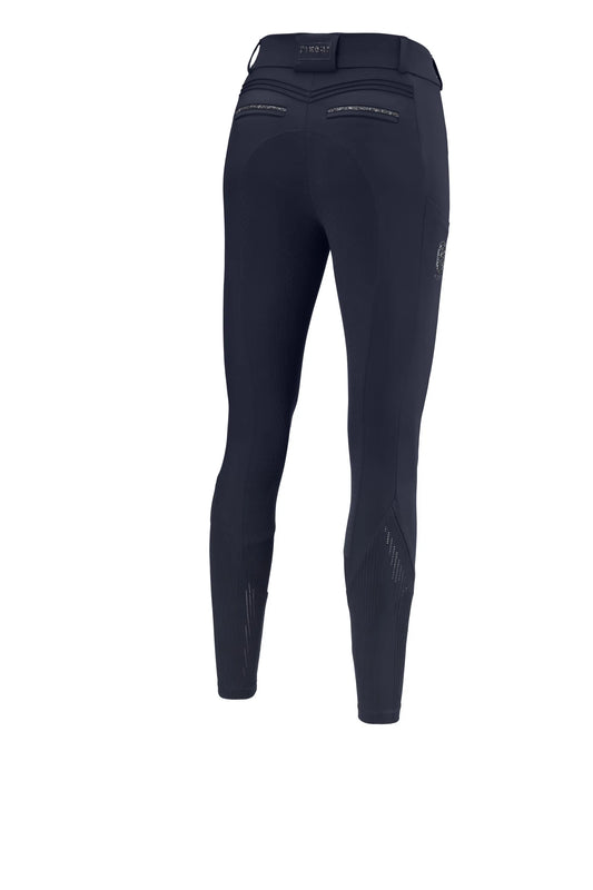 PIKEUR CEELINA Grid TexLeather FULLSEAT HIGHWAIST – nightblue – Rückansicht