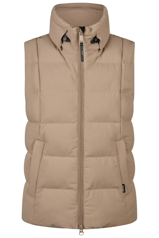 PIKEUR PIKEUR QUILTED VEST Steppweste – mocha cream – Vorderansicht