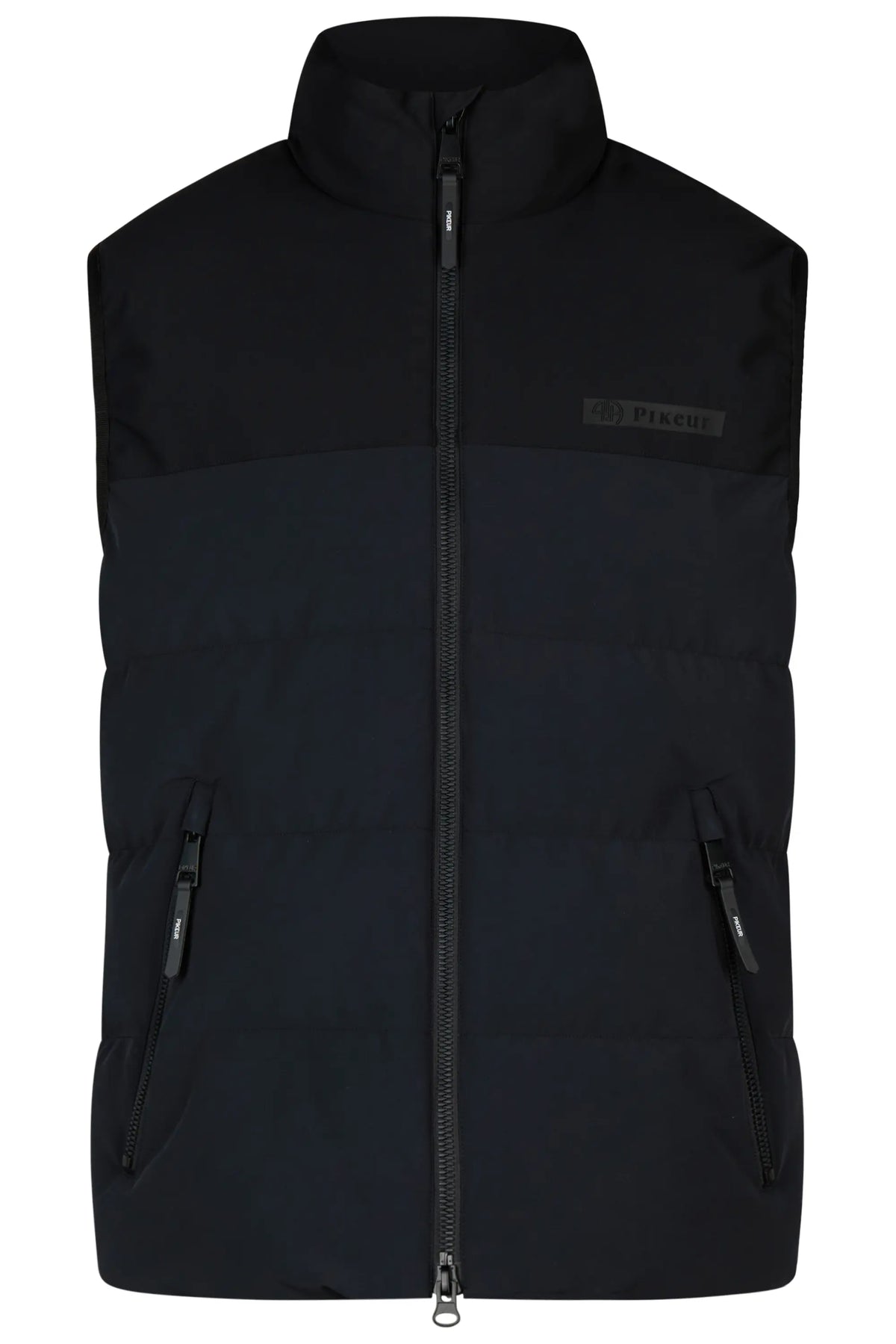 PIKEUR PIKEUR QUILTED VEST Herren-Steppweste – black – Vorderansicht