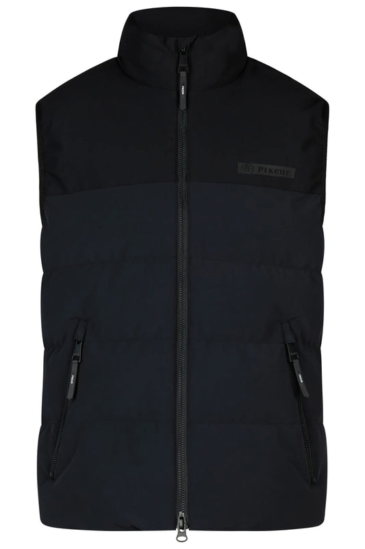PIKEUR PIKEUR QUILTED VEST Herren-Steppweste – black – Vorderansicht