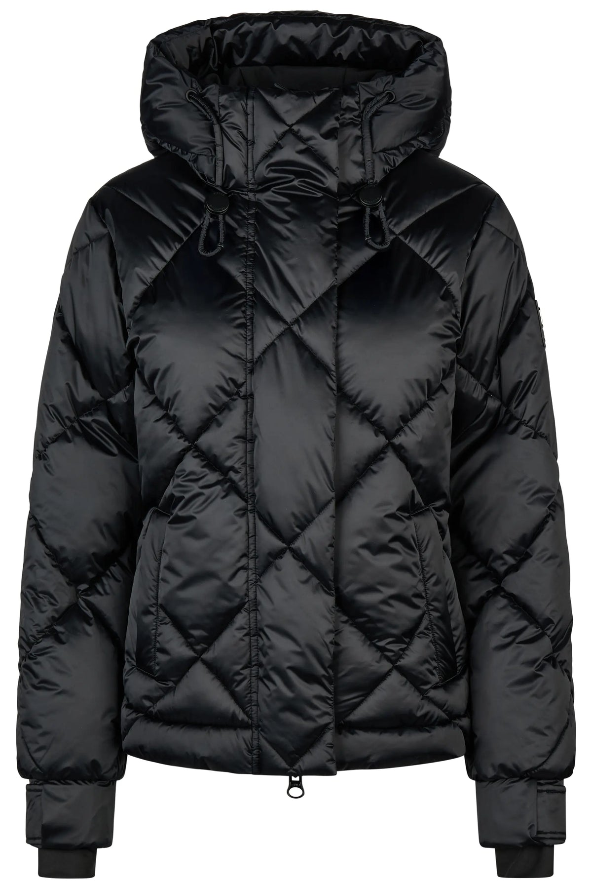 PIKEUR PIKEUR QUILTED JACKET Steppjacke m. Kapuze – black – Vorderansicht