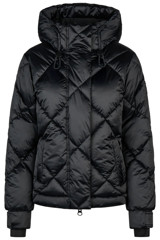 PIKEUR PIKEUR QUILTED JACKET Steppjacke m. Kapuze – black – Vorderansicht