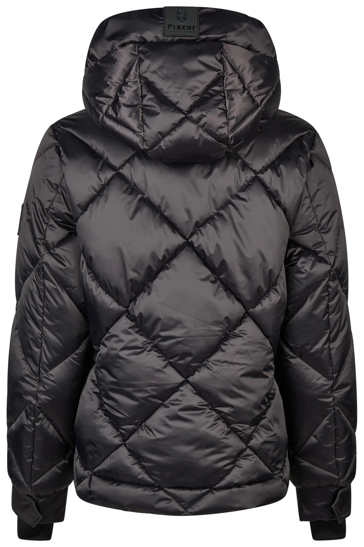 PIKEUR PIKEUR QUILTED JACKET Steppjacke m. Kapuze – basalt grey – Rückansicht