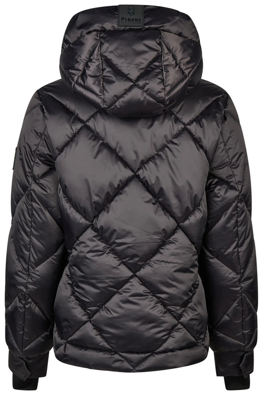 PIKEUR PIKEUR QUILTED JACKET Steppjacke m. Kapuze – basalt grey – Rückansicht