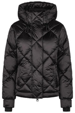 PIKEUR PIKEUR QUILTED JACKET Steppjacke m. Kapuze – basalt grey – Vorderansicht