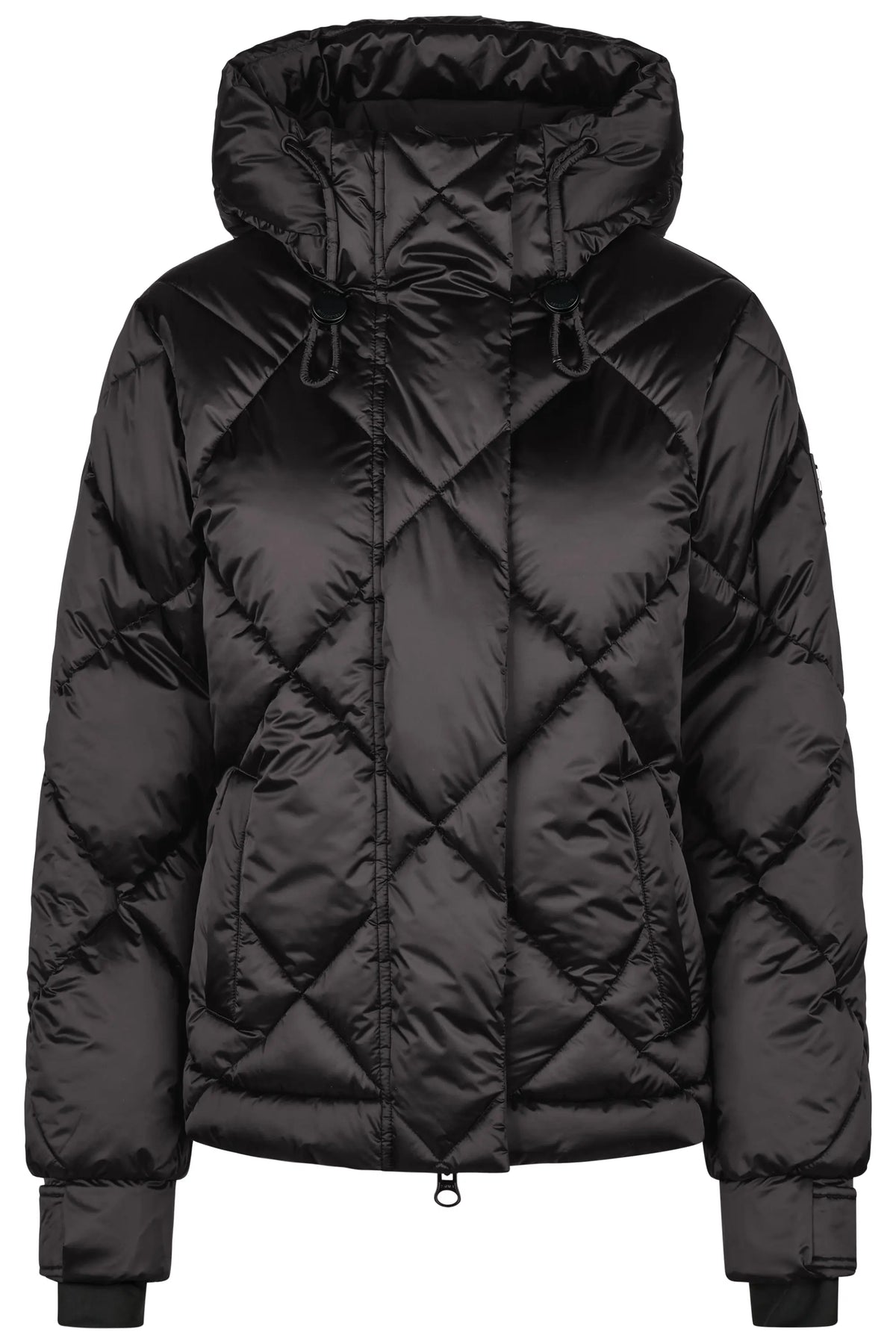 PIKEUR PIKEUR QUILTED JACKET Steppjacke m. Kapuze – basalt grey – Vorderansicht