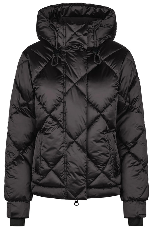 PIKEUR PIKEUR QUILTED JACKET Steppjacke m. Kapuze – basalt grey – Vorderansicht