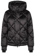 PIKEUR PIKEUR QUILTED JACKET Steppjacke m. Kapuze – basalt grey – Vorderansicht