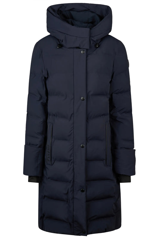 PIKEUR PIKEUR FLEXQUILT RAINCOAT Stepp-Reitmantel – nightblue – Vorderansicht