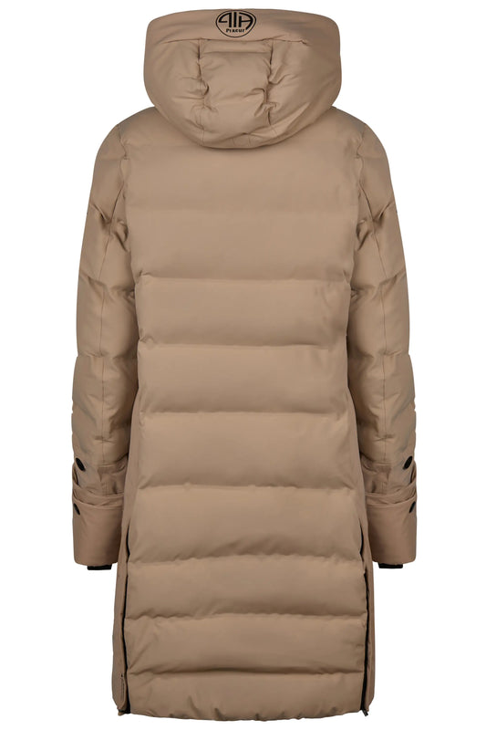 PIKEUR PIKEUR FLEXQUILT RAINCOAT Stepp-Reitmantel – mocha cream – Rückansicht