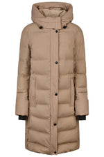 PIKEUR PIKEUR FLEXQUILT RAINCOAT Stepp-Reitmantel – mocha cream – Vorderansicht