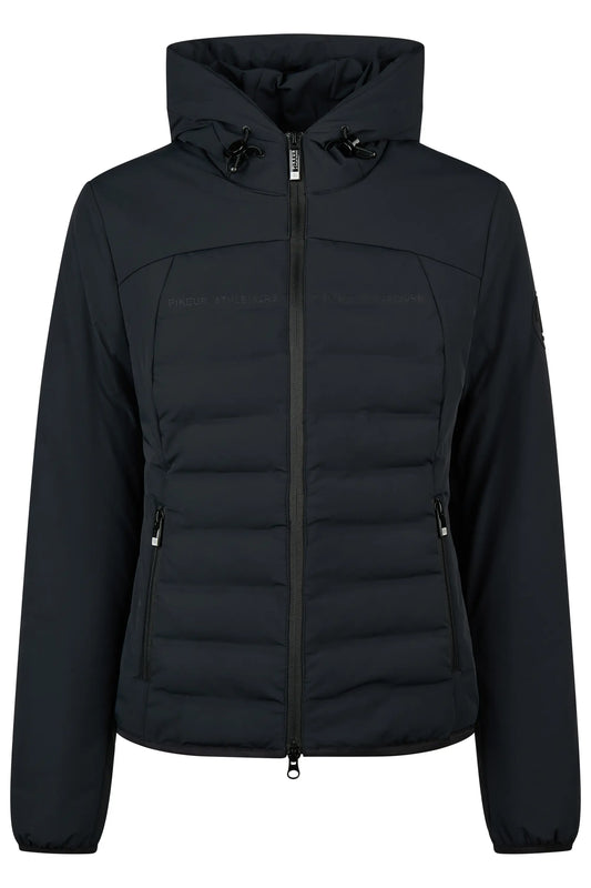 PIKEUR PIKEUR QUILTED FLEXJACKET Steppjacke m. Kapuze – black – Vorderansicht