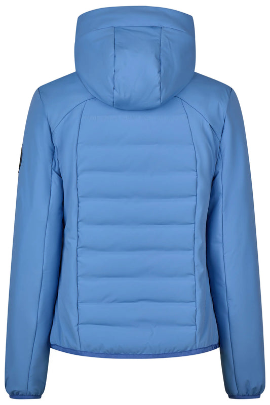 PIKEUR PIKEUR QUILTED FLEXJACKET Steppjacke m. Kapuze – electric blue – Rückansicht