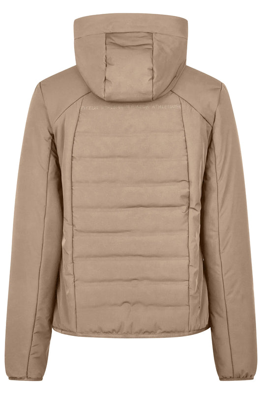 PIKEUR PIKEUR QUILTED FLEXJACKET Steppjacke m. Kapuze – mocha cream – Rückansicht