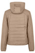 PIKEUR PIKEUR QUILTED FLEXJACKET Steppjacke m. Kapuze – mocha cream – Rückansicht