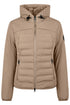 PIKEUR PIKEUR QUILTED FLEXJACKET Steppjacke m. Kapuze – mocha cream – Vorderansicht