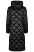 PIKEUR PIKEUR QUILTDIAMOND COAT Mantel mit Kapuze – black – Rückansicht