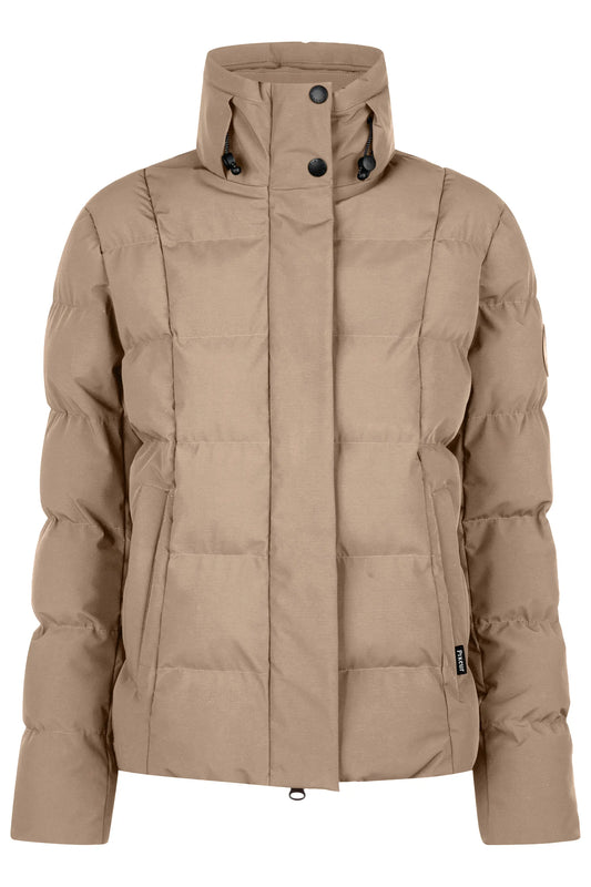 PIKEUR PIKEUR QUILTED JACKET mit Stehkragen – mocha cream – Vorderansicht