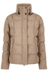 PIKEUR PIKEUR QUILTED JACKET mit Stehkragen – mocha cream – Vorderansicht