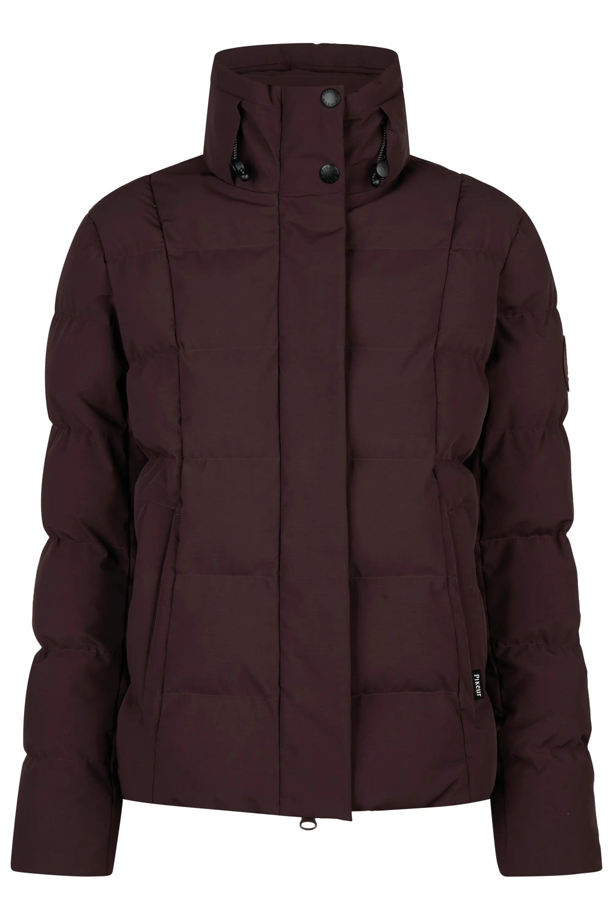 PIKEUR PIKEUR QUILTED JACKET mit Stehkragen – chocolate brown – Vorderansicht