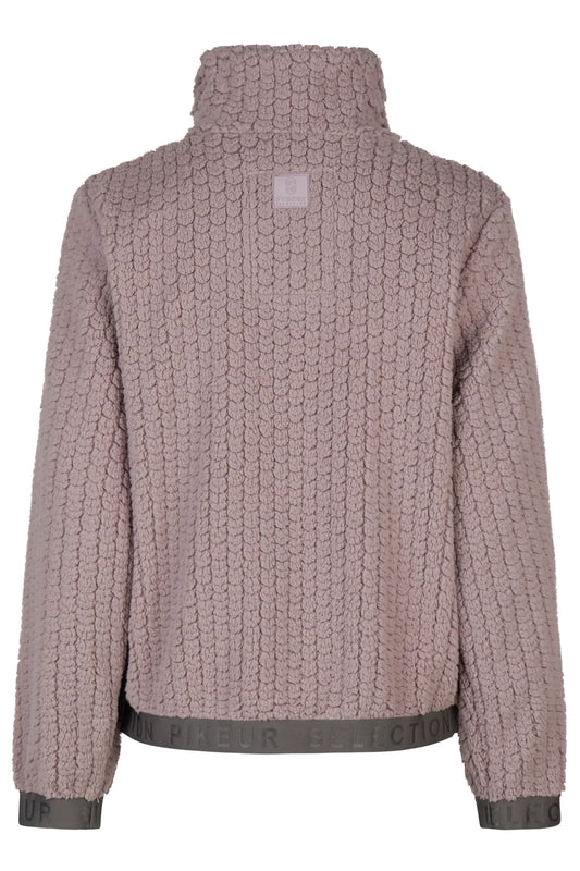 PIKEUR PIKEUR VELVETKNIT JACKET Fleecejacke – ash mauve – Rückansicht