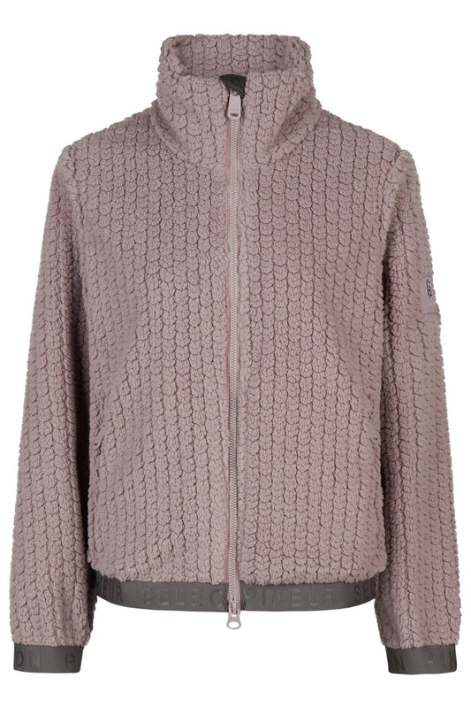 PIKEUR PIKEUR VELVETKNIT JACKET Fleecejacke – ash mauve – Vorderansicht