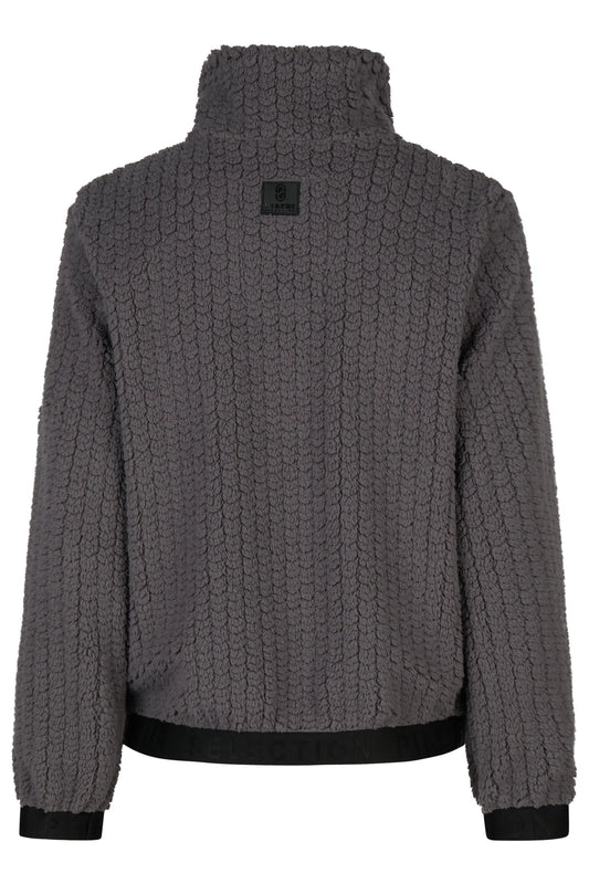 PIKEUR PIKEUR VELVETKNIT JACKET Fleecejacke – basalt grey – Rückansicht