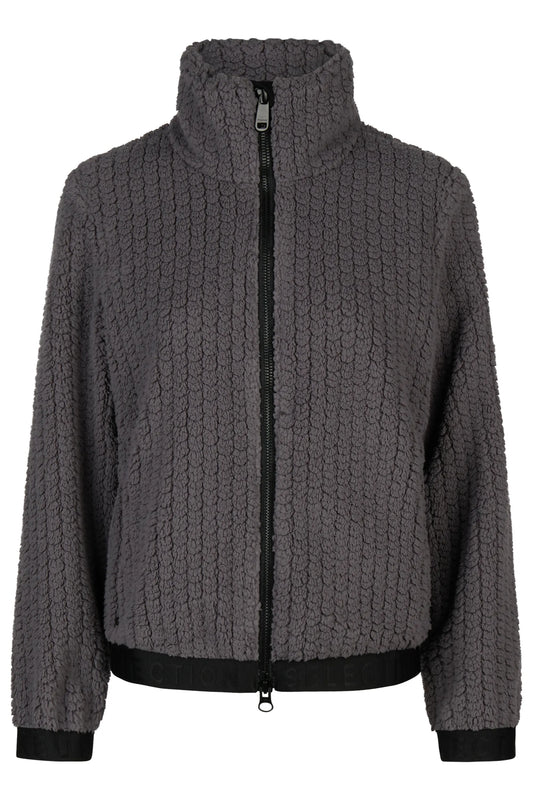 PIKEUR PIKEUR VELVETKNIT JACKET Fleecejacke – basalt grey – Vorderansicht