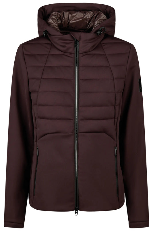 PIKEUR PIKEUR QUILTSHIELD FLEECE Stepp-Fleecejacke – chocolate brown – Vorderansicht