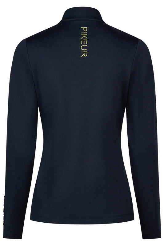 PIKEUR PIKEUR ZIP SHIRT Funktions-Zip Shirt – marine – Rückansicht